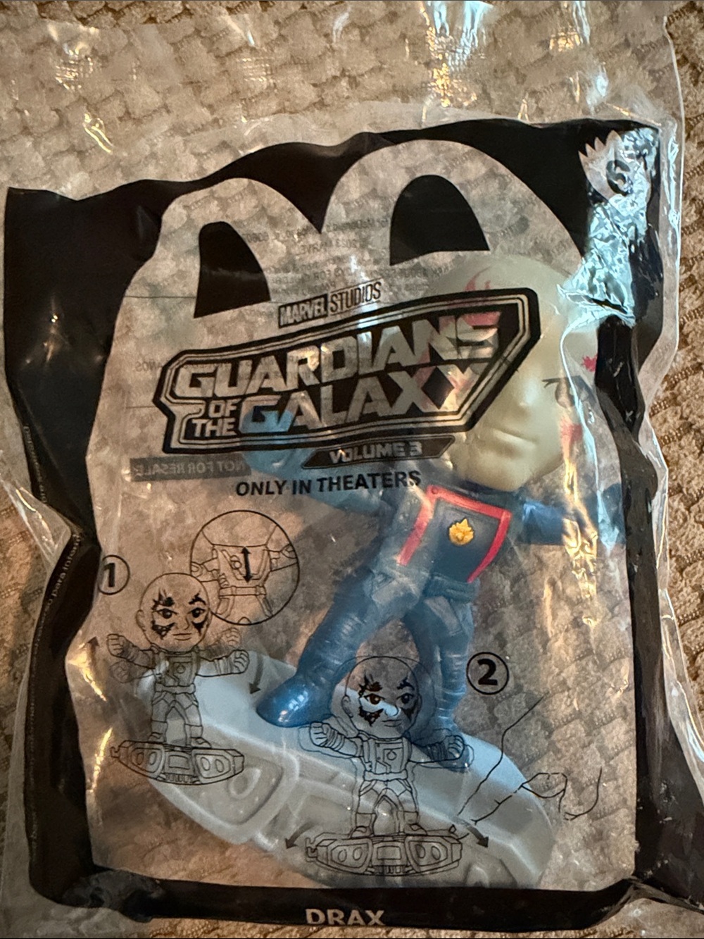 McDonald's Happy Meal Toy  2023 Marvel Studios Guardians Of The Galaxy Drax # 6